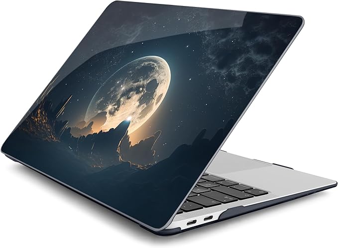 Batianda LumiArt Case for MacBook Air 13" M1 Chip, Moon in Sky