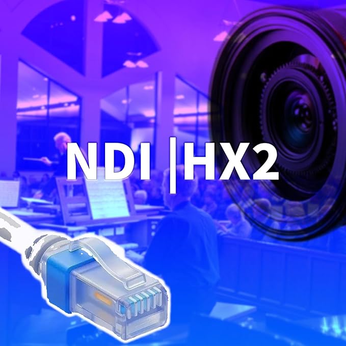 SZOOMSY 4K NDI Camera with AI Auto Tracking 21X Optical Zoom HDMI/SDI/USB 3.0/PoE/IP PTZ Camera 4K for Church Worship, Live Events, Video Conferencing (OBS, vMix, Zoom, Teams)