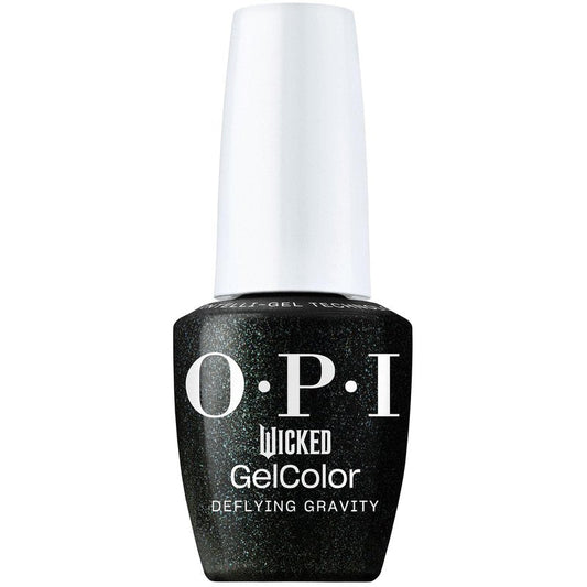 OPI GelColor, Grey Nail Polish, Up to 3 Weeks of Wear, Smudge Proof, Cures in 30 Seconds, x Wicked Limited Edition Collection, Defying Gravity, 0.5 fl oz
