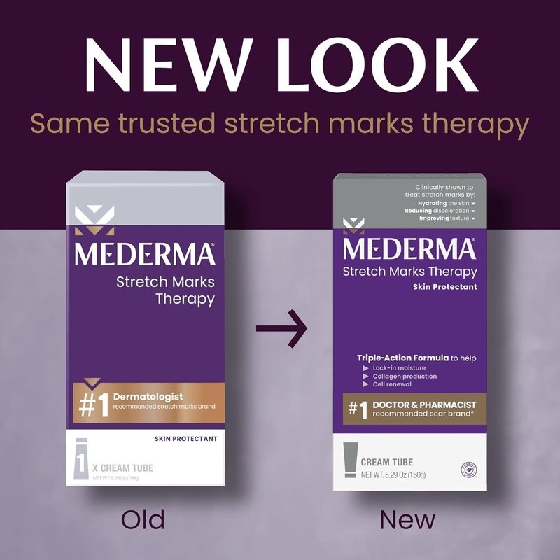 Mederma Stretch Mark Therapy Cream - Prevent & Treat Stretch Marks | Safe for Pregnancy, 5.29 oz (150g)
