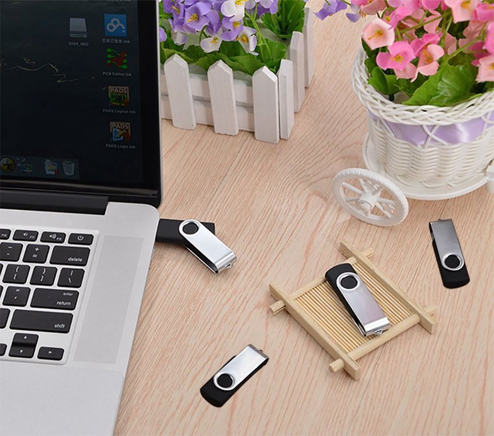 USB Flash Drive 1GB 20 Pack, Bulk USB 2.0 Flash Drives Thumb Drive Swivel Memory Stick Jump Drive Pen Drive,1 gig 20 Pieces