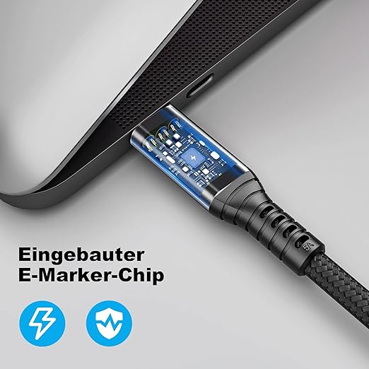 HOTUTUKI 2pack USB c Cable 3.3FT,usbc to usbc 3.1,10gbps Data Transfer USB-c Video 4K Monitor Cable 100W High Speed Fast Charging Cord Compatible with Thunderbolt3
