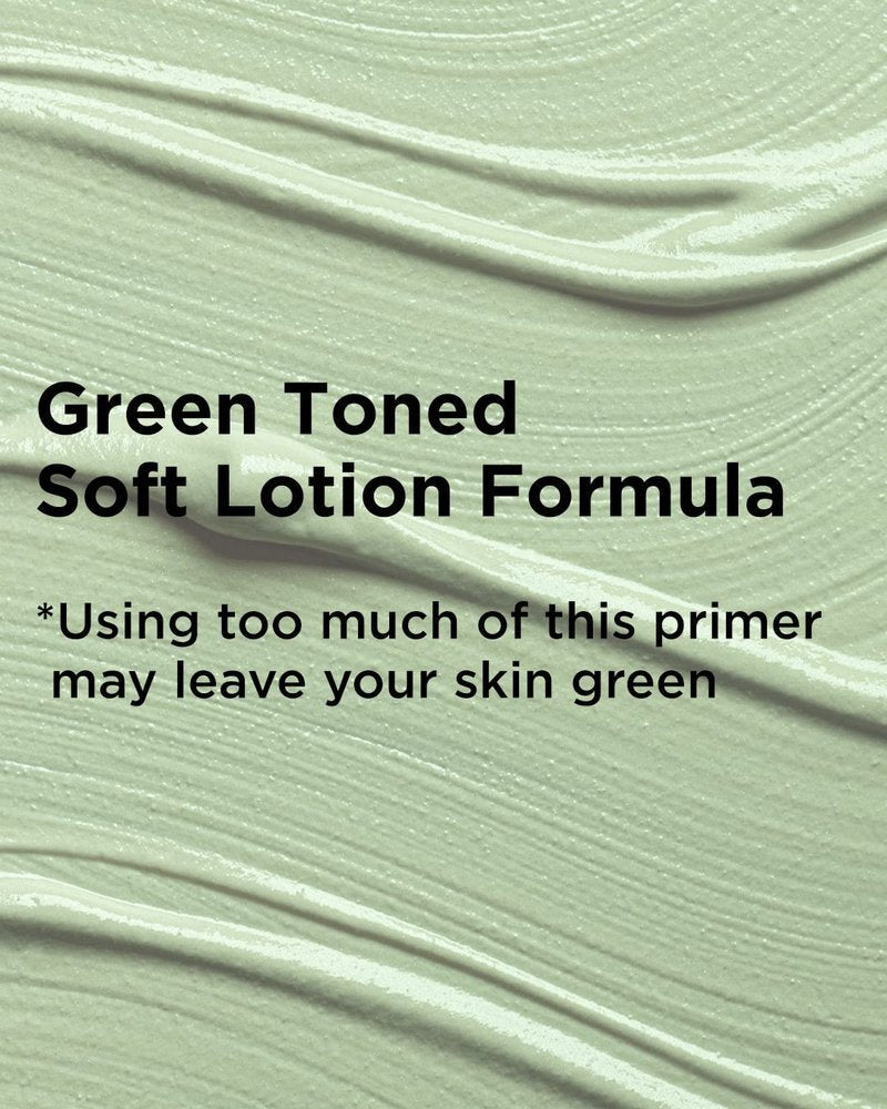 TOUCH IN SOL Redness Correcting Base Primer 1.01 fl.oz. - Pore Minimizing Green Toned Makeup Base - Tone Neutralizing before Foundation - Minimize Rosacea, Redness - No Pore Blem Primer Base