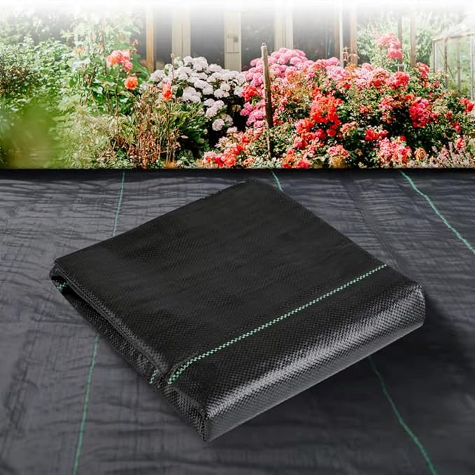 3ftx50ft Weed Barrier Landscape Fabric Heavy Dutyï¼Weed Block Gardening Ground Cover Mat, Weed Control Garden Cloth ï¼Woven Geotextile Fabric for Underlaymentï¼Commercial Driveway Fabric