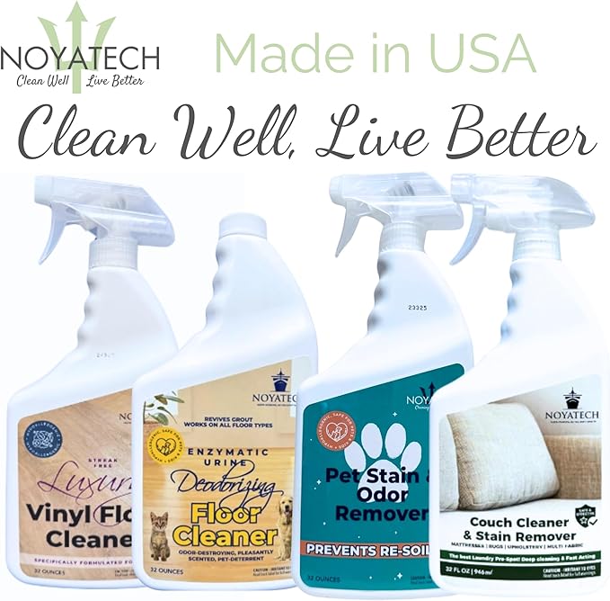 Pet Floor Cleaner â Enzyme Powered Odor Eliminator. Floor Cleaner for Mopping â Removes Urine & Stains â Deep Cleaner for Floors & Grout â Commercial-Grade Concentrate