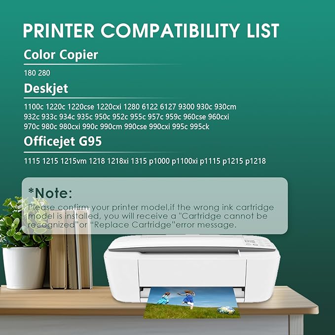 45 78 Ink Cartridge Combo Pack Compatible for HP Deskjet 1220c-ps 930C 952C 970