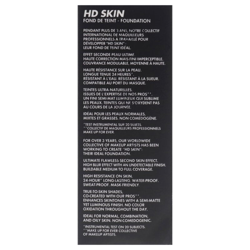 HD Skin Undetectable Stay-True Foundation - 1N14 Beige by Make Up For Ever for Women - 1.01 oz Foundation
