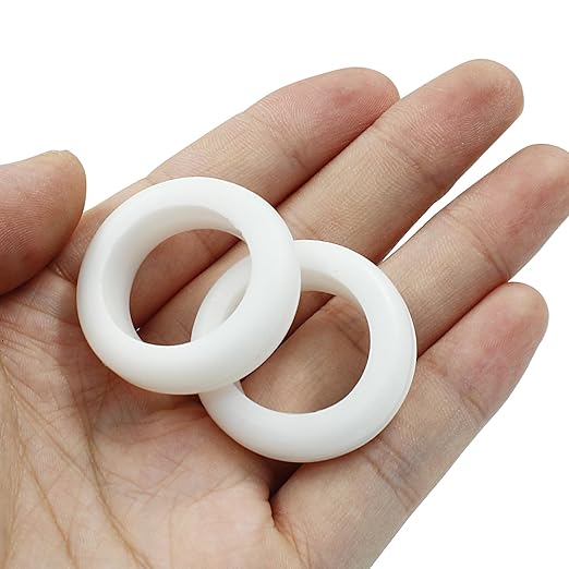 Kyuionty 12 Pcs Rubber Grommets, 7/8" Inside Diameter 1" Drill Hole Rubber Wire Grommets for Wire, Firewall, Cables, Plugs (White)