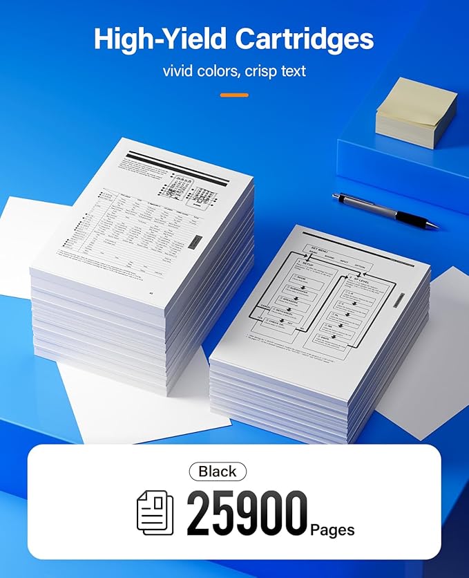 KingKJ VersaLink B600 B610 Black High Capacity Toner Cartridge 2-Pack