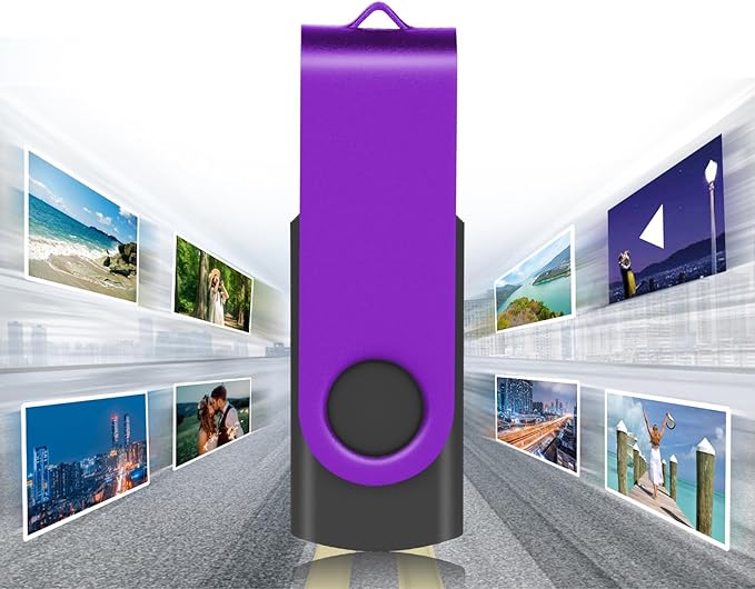 EASTBULL USB 2.0 Flash Drive 8GB with Lanyards Thumb Drives Bulk 20 Pack Colorful Multipack Memory Stick Pen Drive Swivel Design(8GB 20 Pack)
