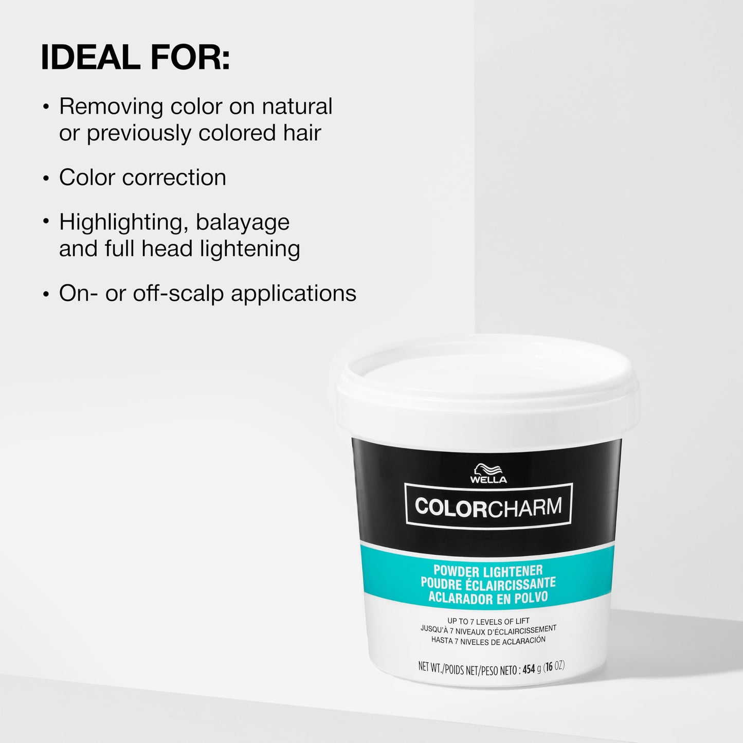 COLORCHARM Powder Hair Lightener | Up to 7 Levels of Lift | Dust Free | 1.1 Ounce | Packaging May Vary