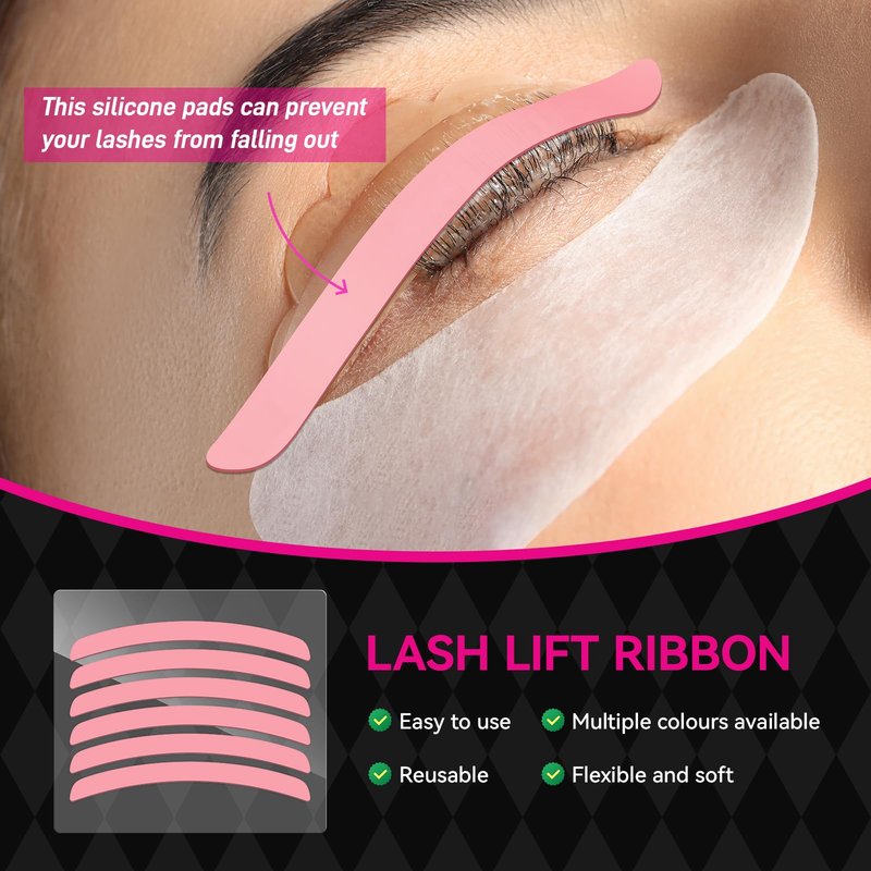 Lash Lift Glue Balm Kit, Upgraded Eyelash Lift Glue Balm with Lash Lift Pads and Brush for Perfect Eyelash Perm & Brow Lamination, Easy to Apply and Fast Drying & Strong Hold