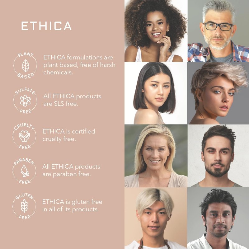 Ethica Beauty Professional Conditioner. Deep Conditioning, Volumizing, & Hydrating. Promotes Strong Healthy Hair, Scalp Health, and Hair Growth, 8.45 oz