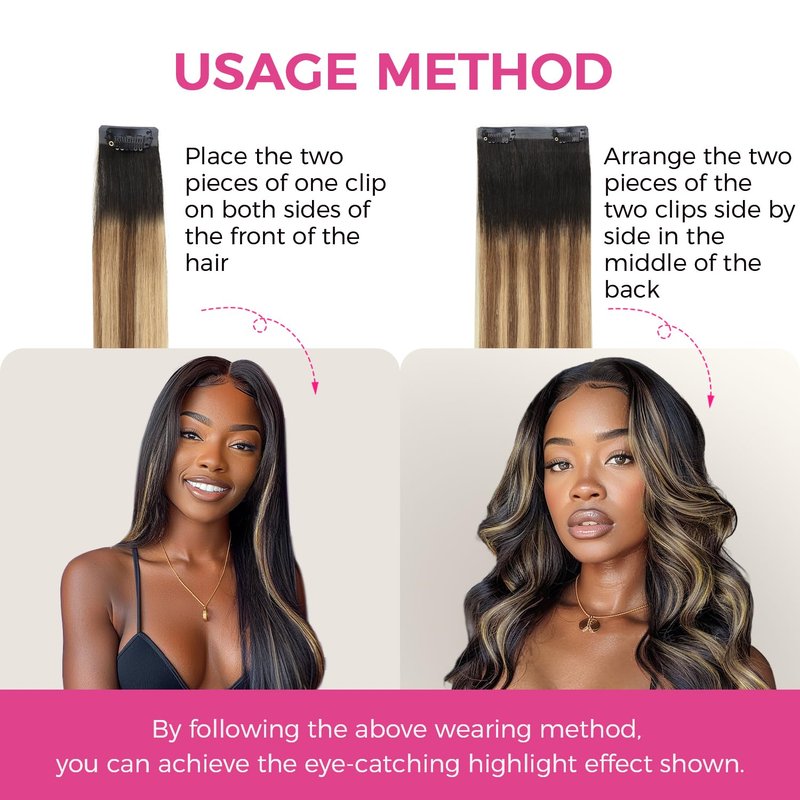Lashey Seamless Clip in Hair Extensions Human Hair Ombre Balayage Ash Brown Highlighted Honey Blonde with Natural Black Dark Roots Hair Extensions Real Human Hair 43g 4pcs 16 Inch Straight Clip ins