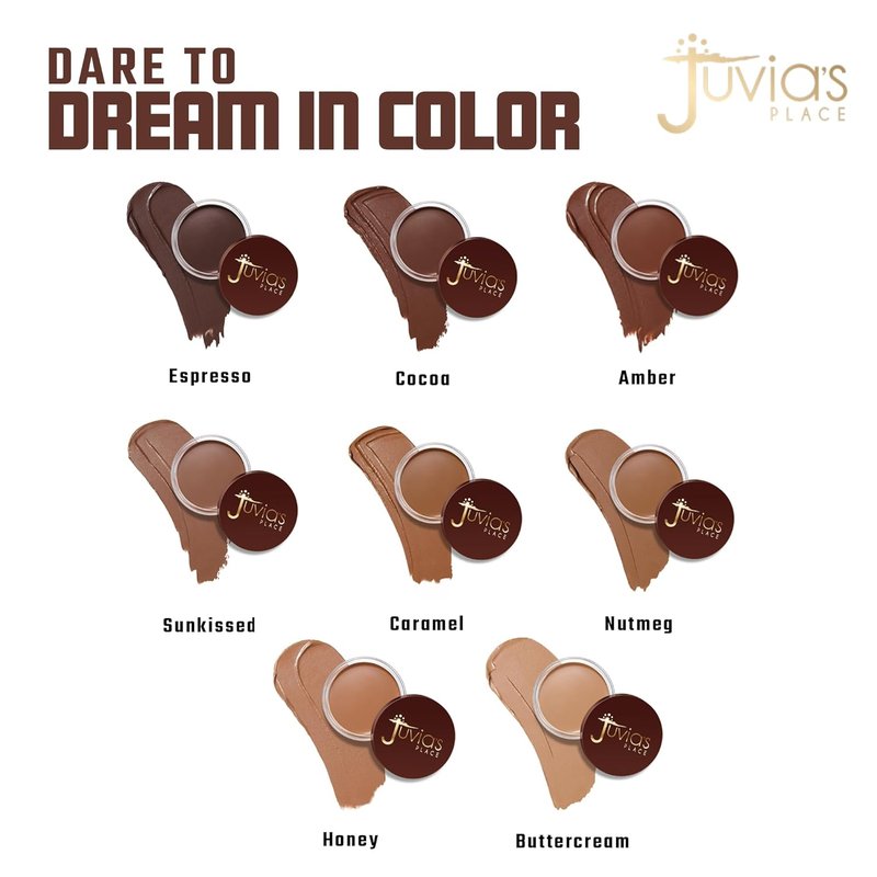 Juvia's Place Bronzed Cream Bronzer - Caramel | Buildable & Blendable Matte Contour for Sun-Kissed Glow