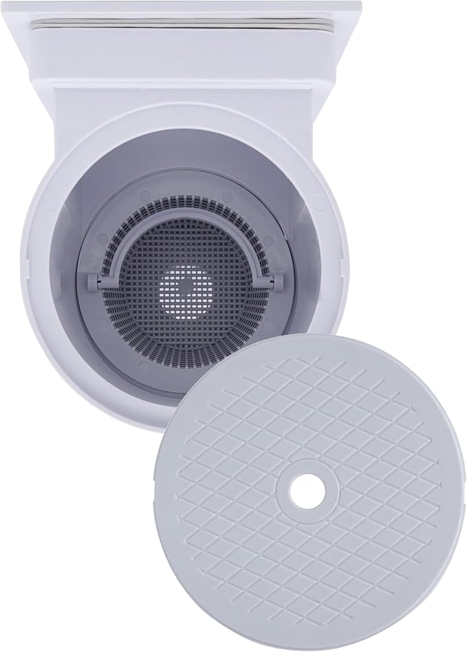 Rx Clear Heavy Duty Standard Complete Thru-Wall Skimmer Kit for Above-Ground Swimming Pool | Made of Non-Corrosive Abs Plastic | Chemical Resistant | White
