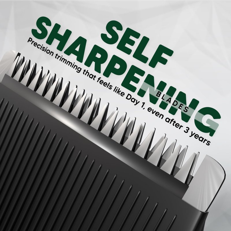LetsShave Head, Body & Beard Trimmer for Men | Mens Full Body Hair Trimmer | Cordless | Stainless Steel Blade | Length Settings | Fast Charging Trimmer Men Black