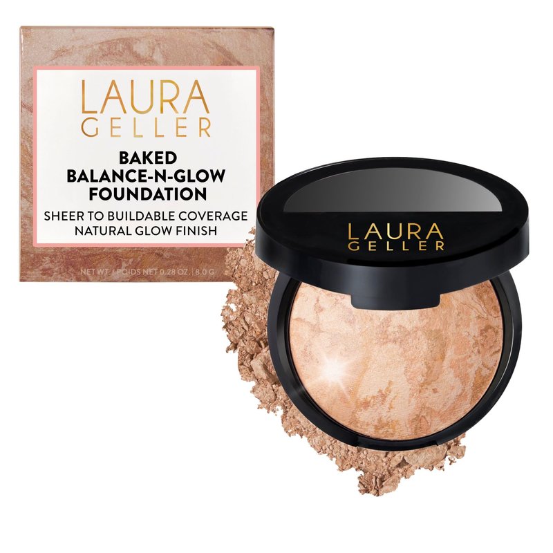 LAURA GELLER NEW YORK Baked Balance-N-Glow Illuminating Foundation - Fair - Buildable Sheer to Light Coverage - Satin Finish