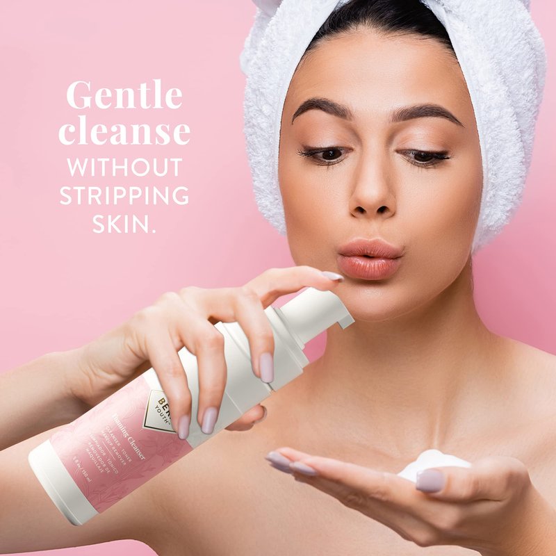 Berayouth Foaming Facial Cleanser, Makeup Remover, Deep Cleanser, Skin Toner, Botanical Blend, 100% Natural Ingredients, Cruelty Free, by L’Eudine