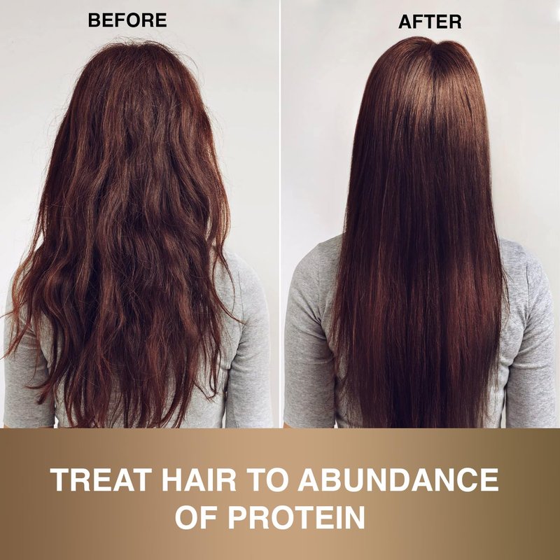 MOEHAIR Protein Infused Shampoo | Anti-Frizz, Moisturizing & Strengthening Shampoo for All Hair Types | With Proteins, Natural Oils & Vitamin E & B5 | Sulfate & Paraben-Free Hair Shampoo, 32 Fl Oz
