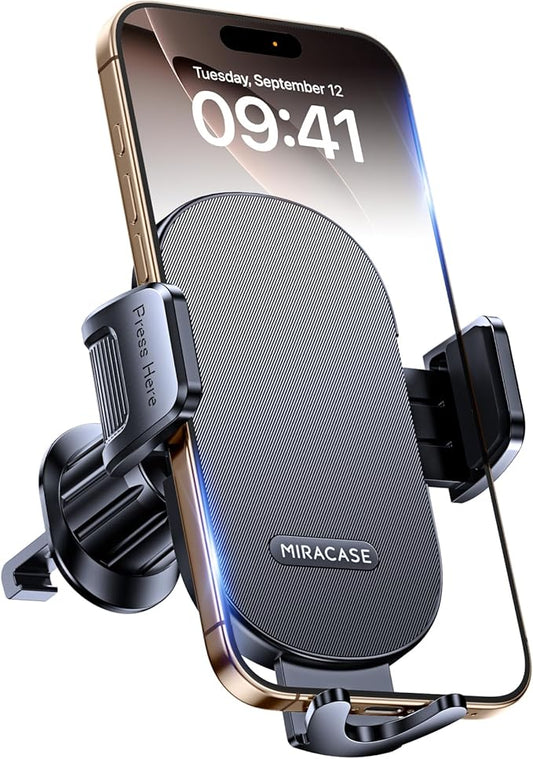 Miracase Universal GPS Navigation Antenna Adhesive Mount SMA Male GPS Antenna, Dark Grey