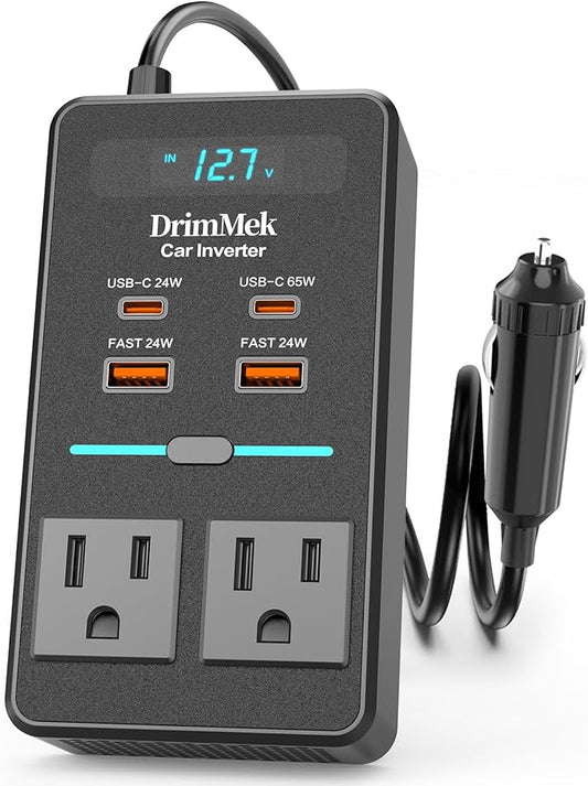 300W Car Power Inverter 12V to 110V Car Outlet Adapter