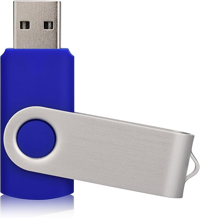 Kalsan 50 Pack USB 2.0 Flash Drives - 32GB Memory Stick, Blue