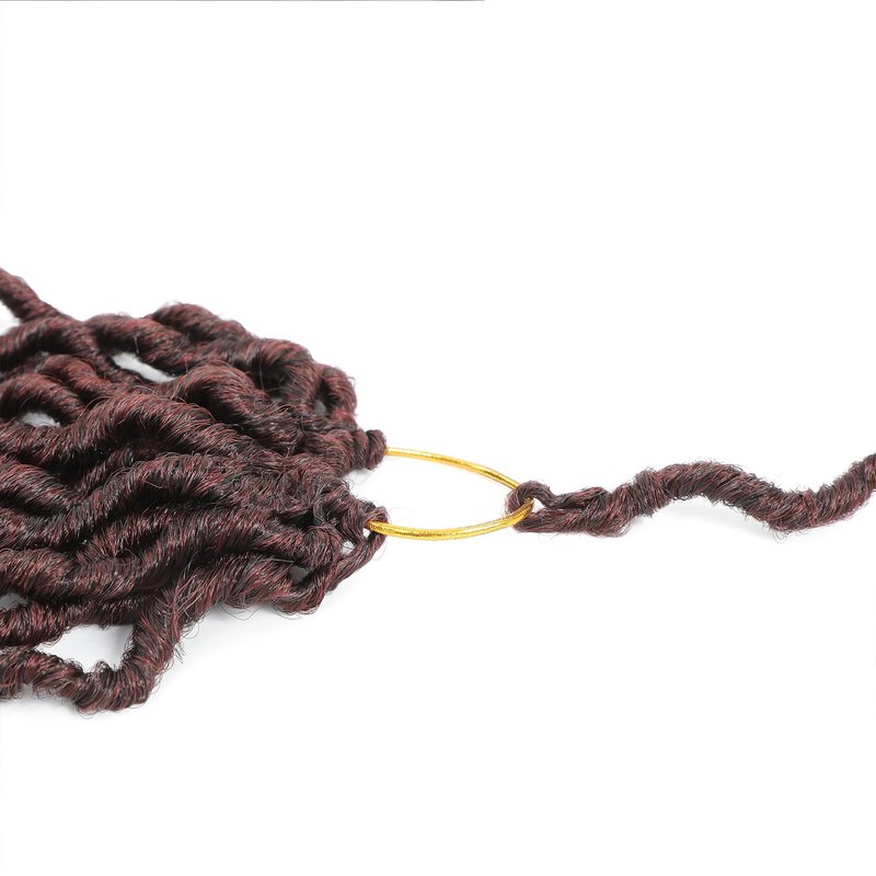Karida Faux Locs Crochet Hair - 24 Inch, Wavy Goddess Locs With Curly Ends, Boho Style For Black Women (8 Packs, T350#)