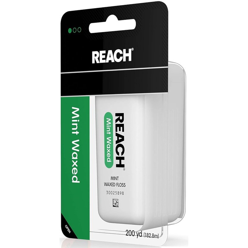 Reach Mint Waxed Floss, 200 Yards, Pack of 5