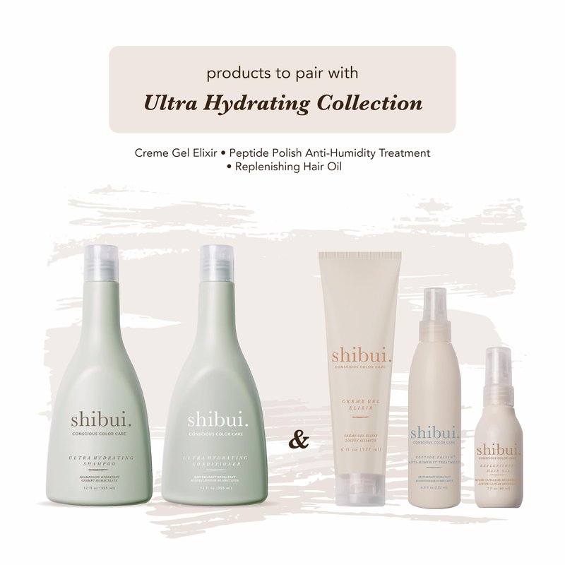 SHIBUI Ultra Hydrating Shampoo, Moisture-Rich Color Protection & Cleansing with Camellia & Lemongrass Oils for Medium to Textured Hair, Color-Safe & Silicone-Free, 12 Fl Oz