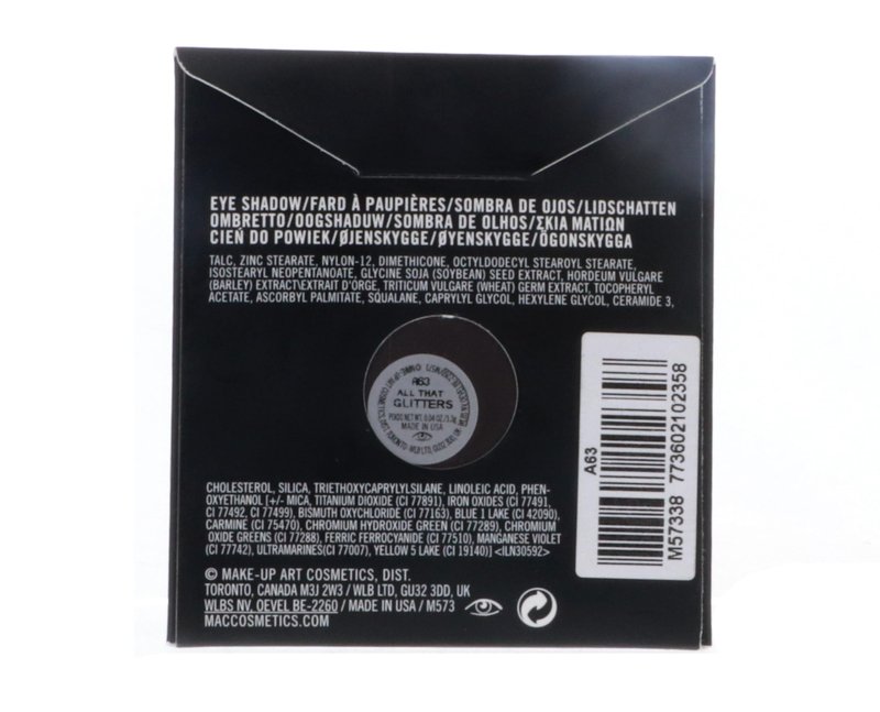 MAC Small Eye Shadow Refill Pan - All That Glitters 1.3g/0.04oz