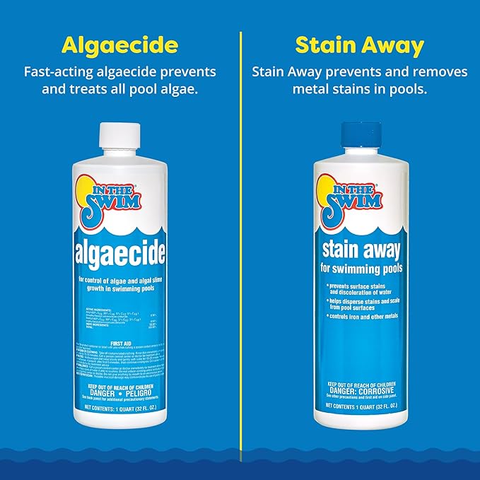 In The Swim Basic Swimming Pool Chemical Value Kit – for Above Ground and In-Ground Pools – Treats Up to 7,500 Gallons