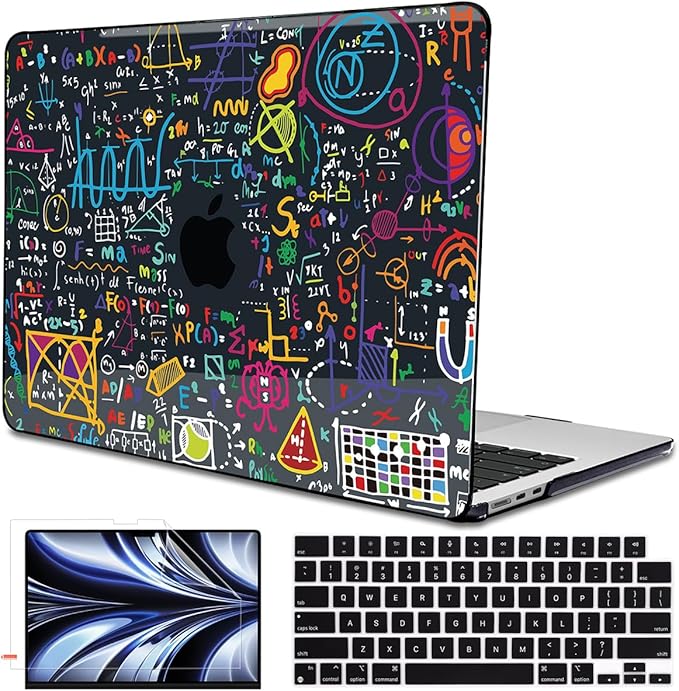 LCMOCICO for MacBook Air 13 Inch Case 2026 2025 2024 2023 2022 Release M5 A3449 M4 A3240 M3 A3113 M2 A2681, Scratch Resistant Plastic Hard Shell Case for MacBook Air 13.6 M5, Abundant Formula1