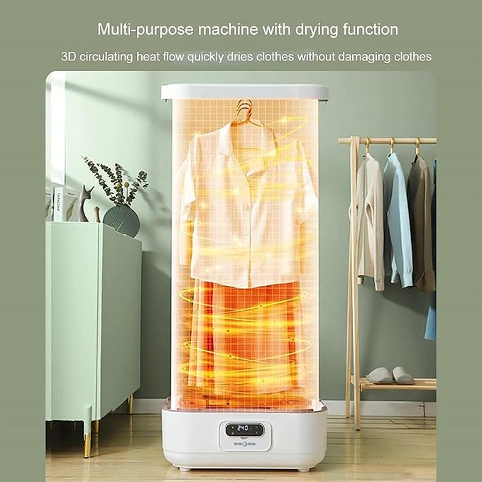 Garment Steamer, Automatic Wireless Vertical Steam Iron with Wrinkle Removal Clip, Quick-Drying Steam, One-Key Care for Clothes & Fabric