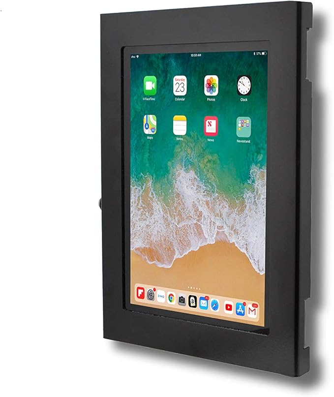 TABcare Locking Security Metal Case for Apple iPad Pro 11" 2024/2025 M4/M5 for Kiosk, POS, Store, Show Display (Black)
