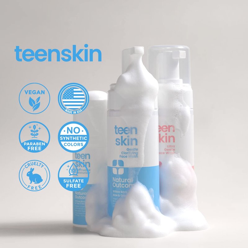 Teen Skin Care Kit 3-Step | Acne Face Wash Skin Care Regimen | Teen Skin Face Wash, Toner, & Moisturizer | Perfect for Teens Preteens & Kids Looking to Prevent Acne | 3 Pc Kit by Natural Outcome