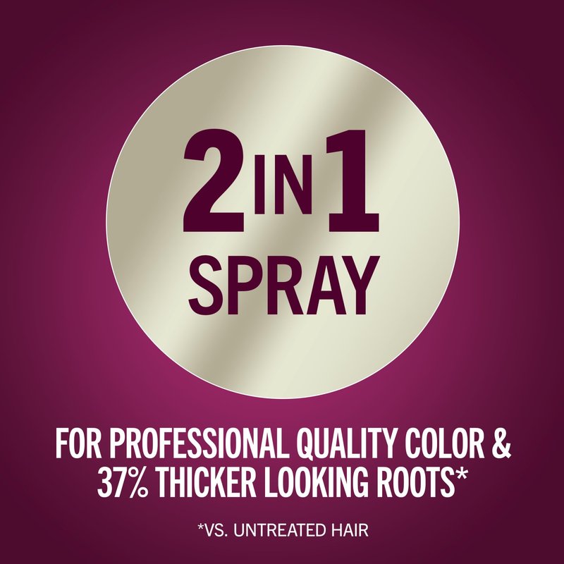 Schwarzkopf Keratin Root Temporary Hair Color Spray, Black, Instant Gray Coverage, Thicker, Fuller-Looking Roots, Easy-to-Use, No Ammonia, Low Mess Application, Scalp Friendly