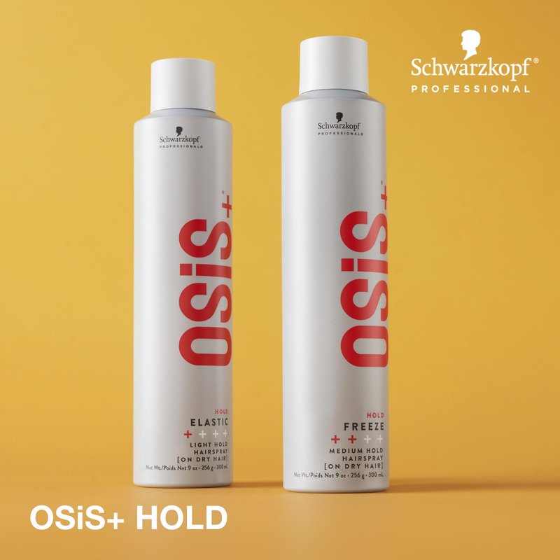 OSiS+ Elastic Light Hold Hairspray 9oz - |Lightweight Brushable Hold | Heat Protection and Shine for All Hair Types