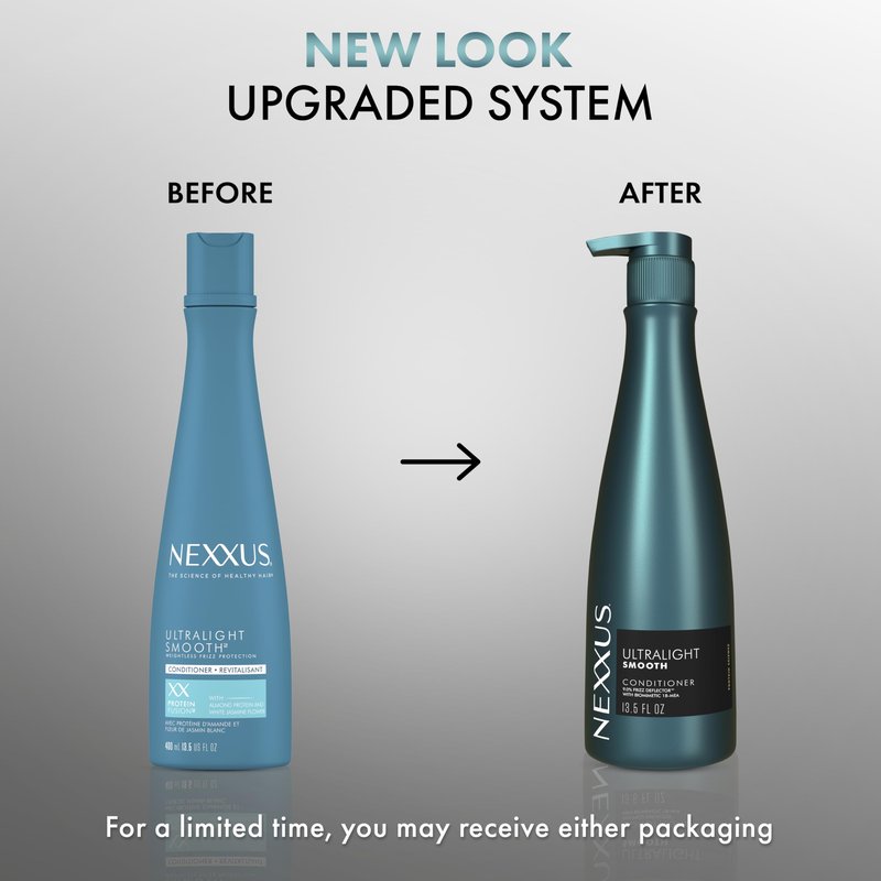 Nexxus Ultralight Smooth Smoothing Conditioner and Frizzy Hair for Dry Hair Powered by Frizz Deflector Technology with Biomimetic 18-MEA 13.5 oz