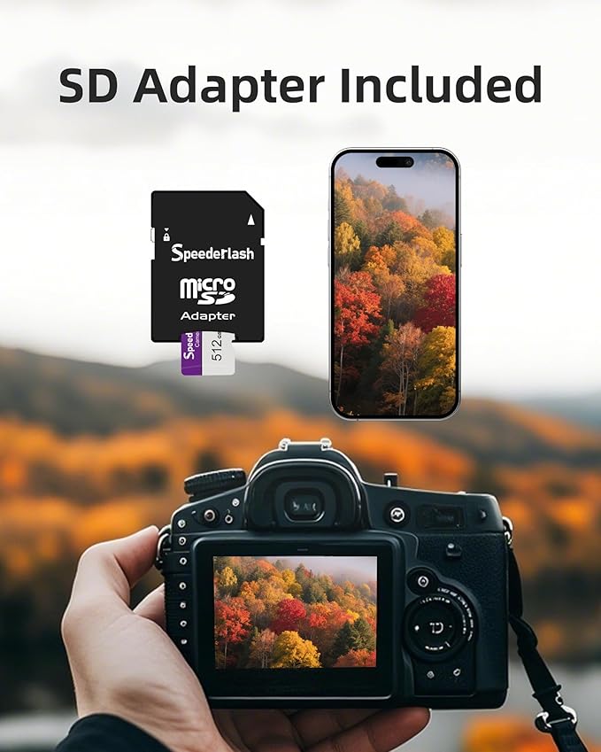 Speederlash Memory Card 32GB 5 Pack, Blank Digital Storage Media, Electronic Memories