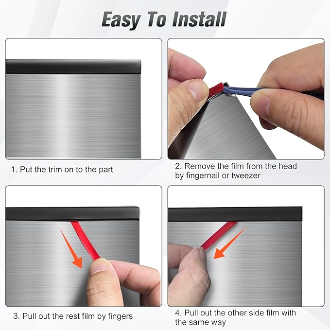 Rubber Edge Trim, Self Adhesive U Channel Edge Trim, U Shaped Trim for Plywood, Glasses, Mirror, Flexiglass, Sharp Edge Parts, Size 5/16" (8mm), Length 20Ft, Black Color, Peel and Stick Plastic Trims