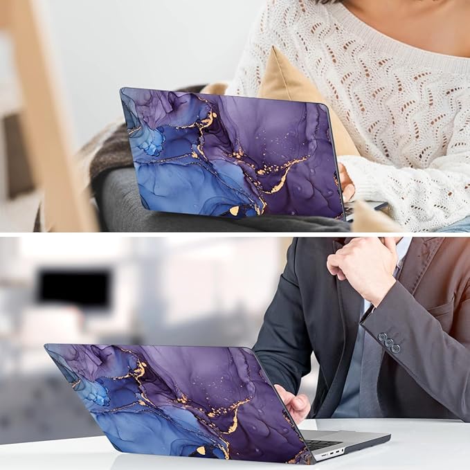 DONGKE Compatible with MacBook Pro 16 Inch Case (2026-2021 Release, M5 M4 M3 M2 M1 Pro/Max Chip), Plastic Hard Shell Cover with Keyboard Cover & Screen Protector for MacBook Pro 16", Abstract Marble