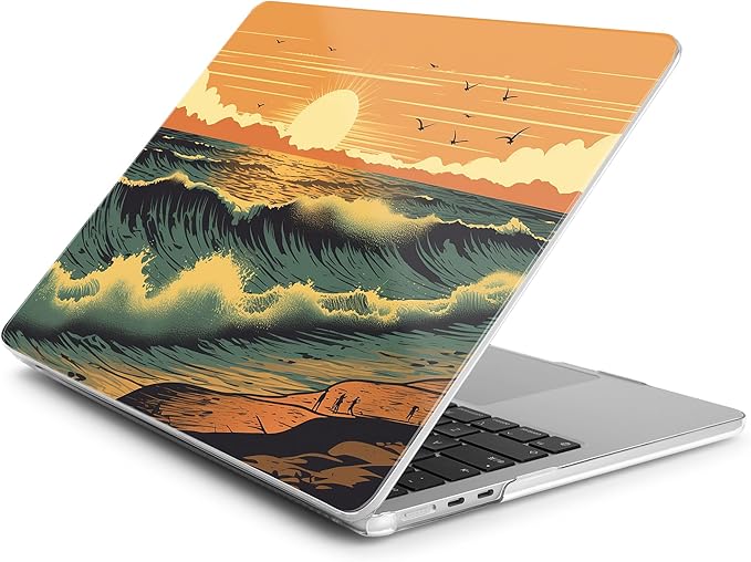 Batianda Premium Case for New MacBook Air 15 inch with M5 M4 M3 M2 Chip 2026 2025 2024 2023 Release, Designed Ultra-Slim Hardshell & Keyboard Cover & Screen Protector 4-in-1 Bundle, Dusk