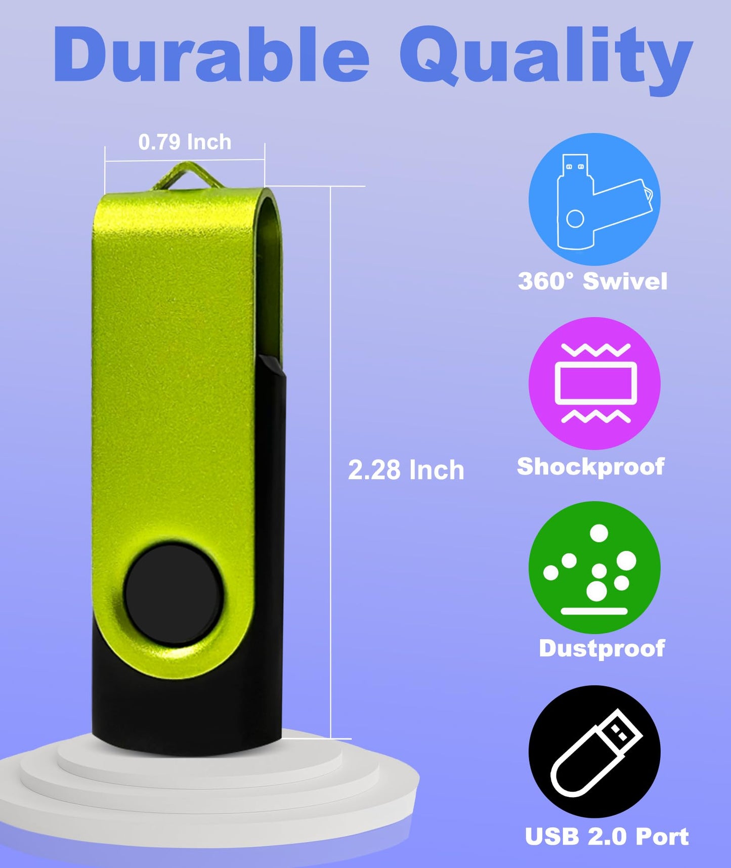USB Drives 16GB USB 2.0 Flash Drive 10 Pack Nicepicten Thumb Drive Colorful Swivel Zip Jump Drive Memory Stick Pendrive USB Storage Flash Drive 16GB Ideal for Home & Office Shared Data Storage