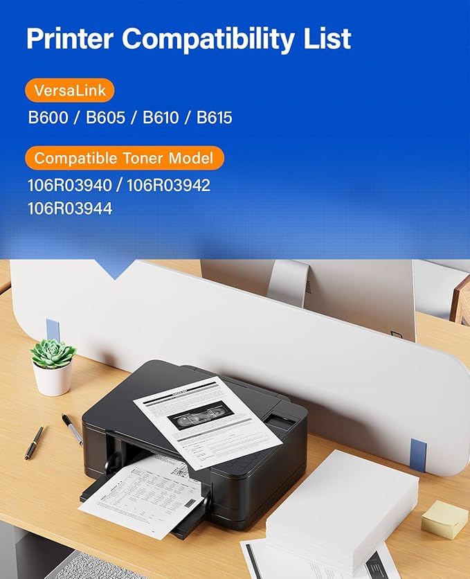 KingKJ VersaLink B600 B610 Black High Capacity Toner Cartridge 2-Pack