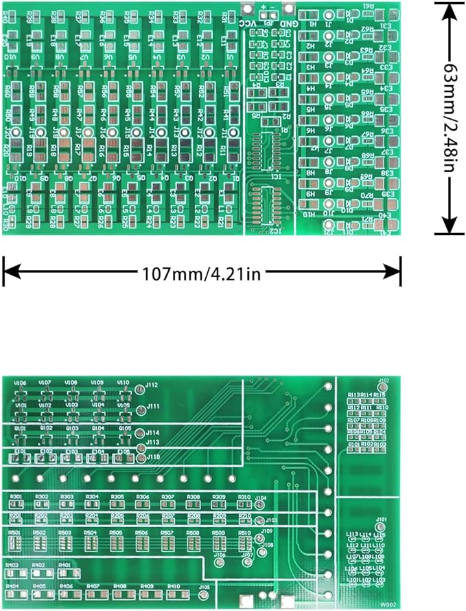 Yidab Soldering Practice Kit DIY Two-sided SMT 3-row White Red LED SMD Circuit Kit Learn Soldering Kit For Beginners