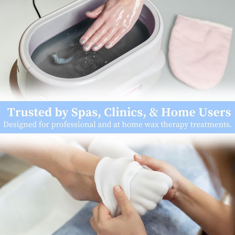 Performa Paraffin Wax Refill, Unscented 1 Pound Blocks, Case of 6, Medical Grade Wax for Hands & Feet, Quick-Melting Formula for Paraffin Bath, Clean & Skin-Safe Spa Refill