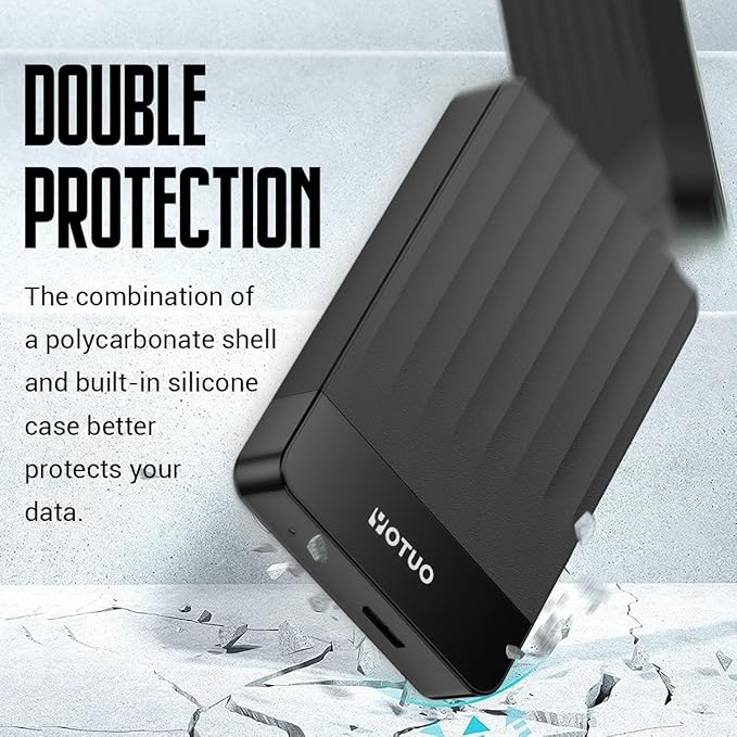 YOTUO 320GB External Hard Drive, Portable Storage Expansion HDD, USB 3.0 & USB-C for PC, Mac, Desktop, Laptop, Smartphone, PS4, Xbox One, Xbox 360, Office & Game
