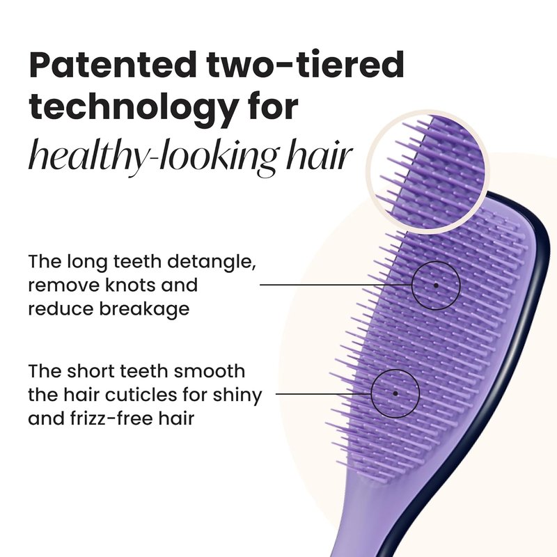 Zodiac Ultimate Detangler Hairbrush - Eliminates Knots & Reduces Breakage for All Hair Types | Aquarius
