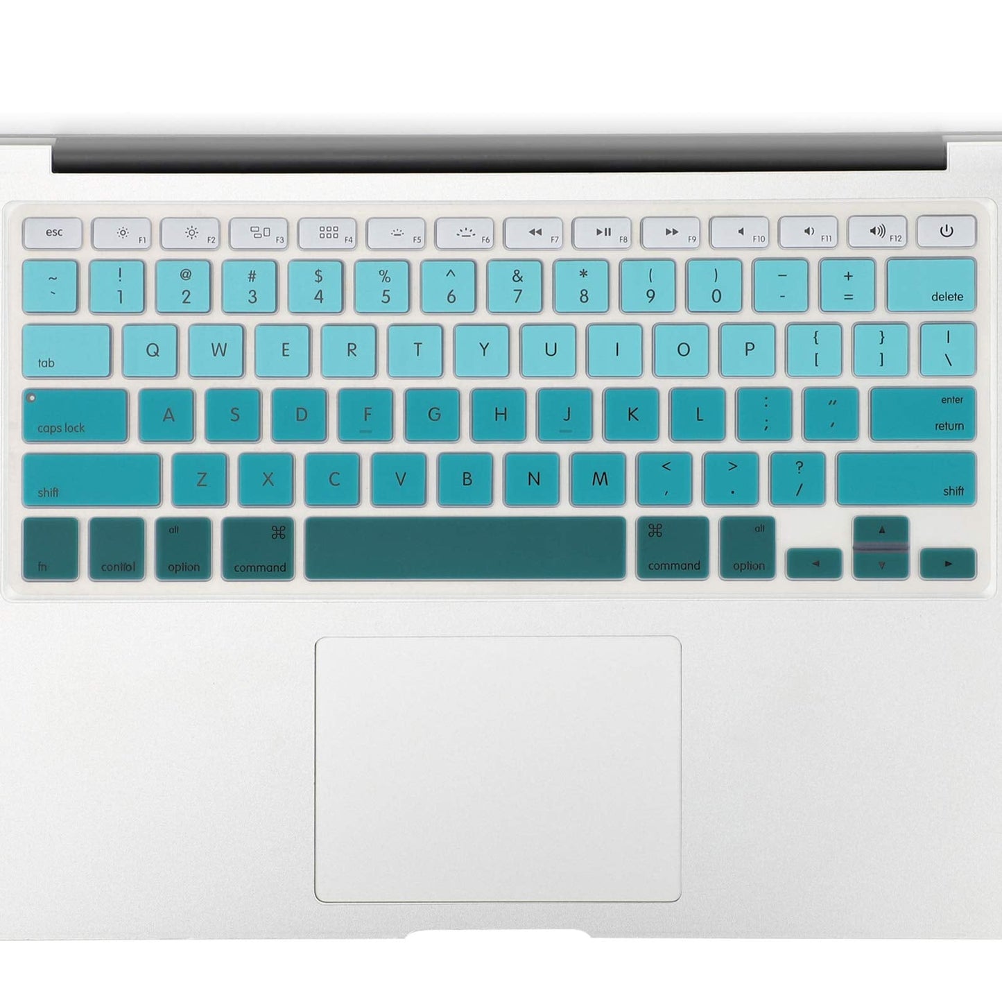 Allinside Green Ombre Keyboard Cover Skin for MacBook Pro 13" 15" 17" (2015 or Older Version), MacBook Air 13" A1369/A1466, Older iMac Wireless Keyboard MC184LL/B